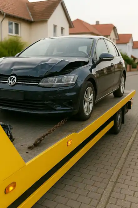 Der Autoankauf in Coesfeld kümmert sich um die Abholung und den Ankauf von defekten Autos, die abgeschleppt werden müssen.